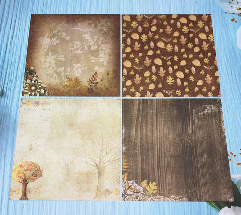 6‘’ Single-side Patterned paper autumn garden Paper Carft Origami Art Background Pad For Making Scrapbook handmade Craft paper