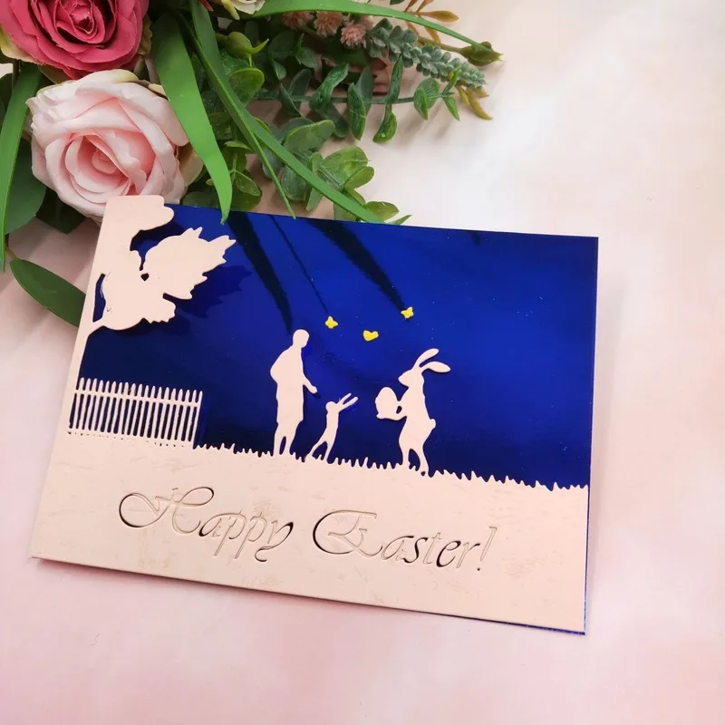 Счастливые Пасхи Вырубные штампы металлические трафареты для DIY штамп