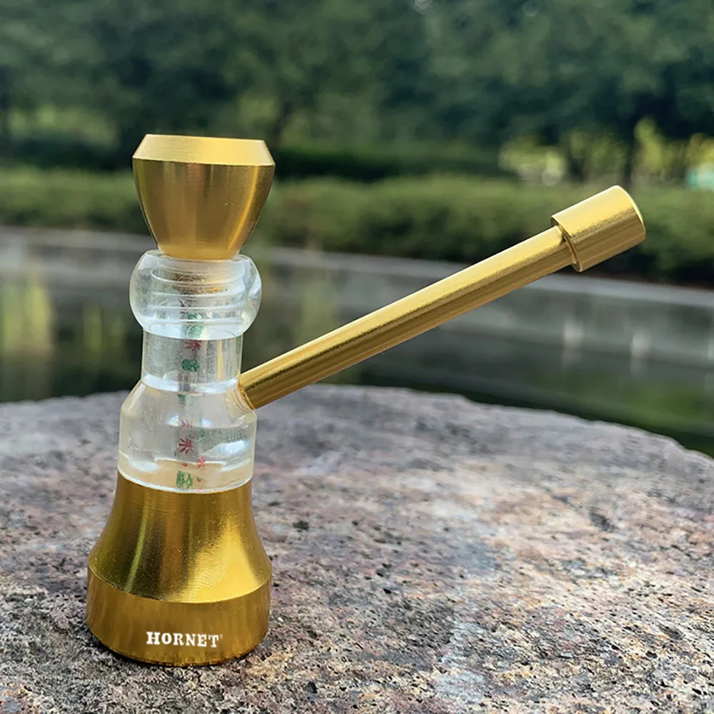 Металлическая курительная трубка HORNET смешная акриловая для воды Металлические