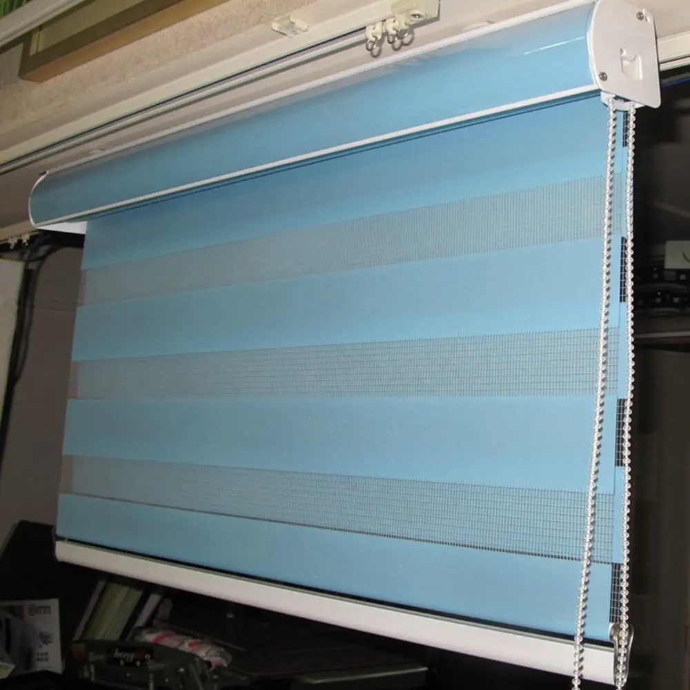 Высококачественные простые цветные ручные полосатые шторы Rollor полузатемняющие