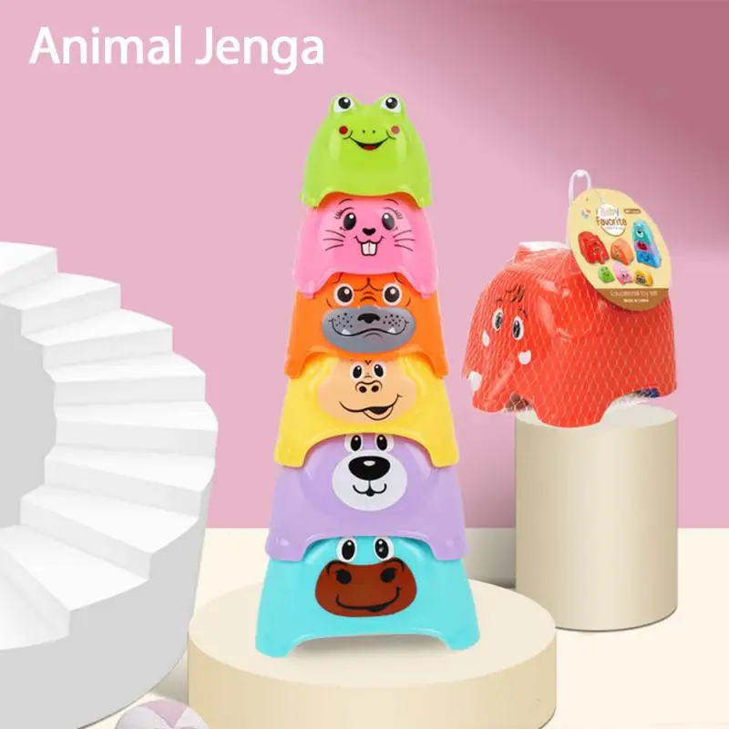 

Figure And Letters Children Educational Toys 9PCS Baby Fun Stacking Cups Toy Fun Rainbow Cups Stacking Tower Mini Bear Toy Gifts