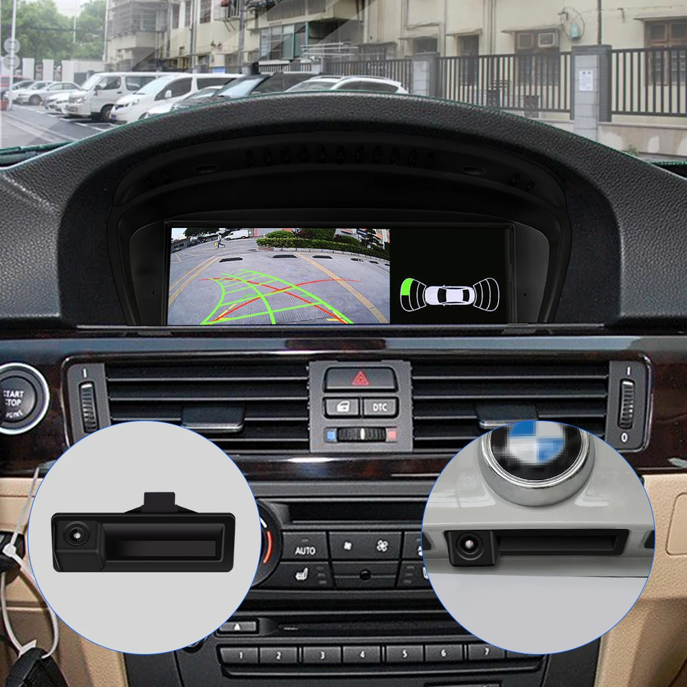 

Car Trunk Handle Rear View Camera With Waterproof Parking Line DC 12V For BMW E60 E61 E70 E71 E72 E82 E84 E90 E91 Camera