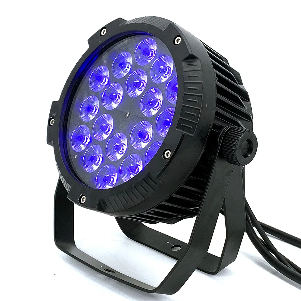 IP65 водонепроницаемые 18x12 Вт светодиодные лампы Par RGBWA УФ огни 6 в 1 dj DMX512 управление