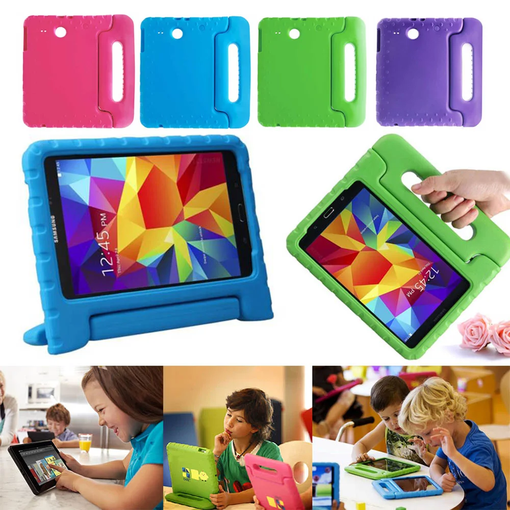 Дети EVA противоударный чехол для samsung GALAXY Tab E 9,6 дюймов SM-T560 T561 T565 T567V ручка для планшета подставка чехол для детей
