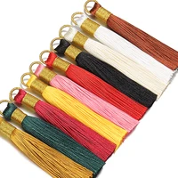 10pcs 8cm silk tassel decorative accessories tassel fringe pendant charms for diy jewelry making earrings home crafts supplies