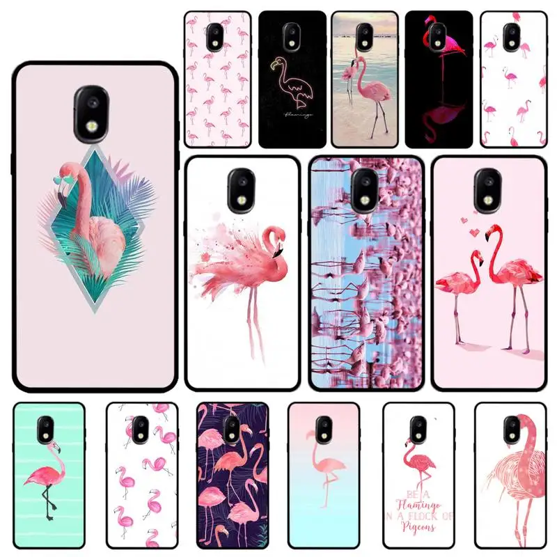 YNDFCNB чехол для телефона с фламинго Samsung Galaxy J7 J6 J6PLUS J8 J4 J4Plus J7DUO J7NEO J2 J5 Prime|Бамперы| |