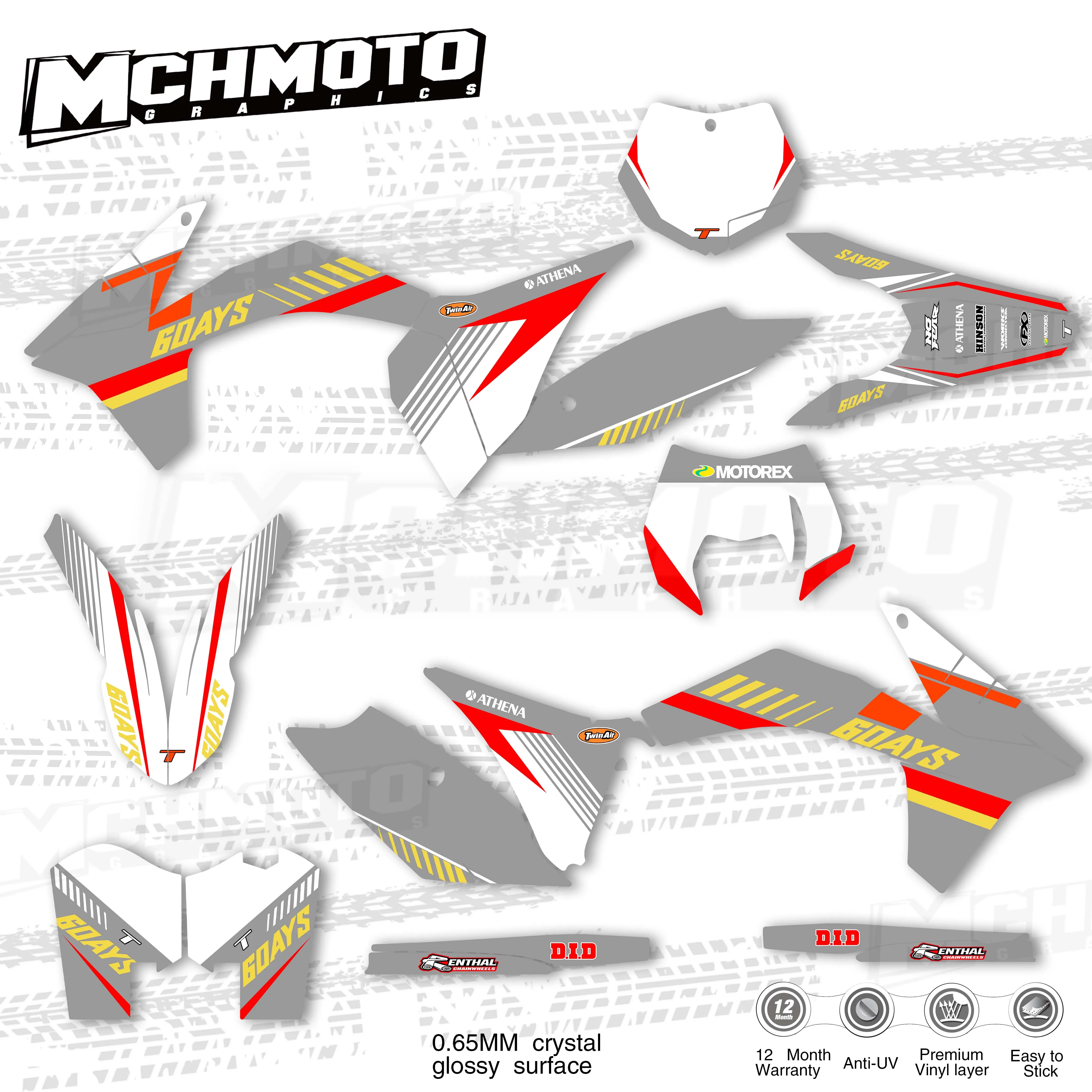 MCHMFG для KTM SX SXF 2011 2012 EXC 2013 XC индивидуальная наклейка Стикеры набор графических
