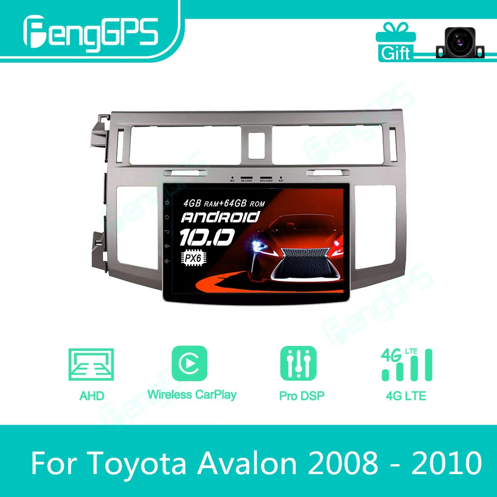 

Автомагнитола для Toyota Avalon 2008-2010, Android, мультимедийный проигрыватель, 2 Din, Авторадио, GPS-навигация, дисплей PX6