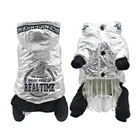 Водонепроницаемая серебристая одежда для маленьких собак, зимний утепленный комбинезон для собак, теплый лыжный костюм на четыре лапы, парка с капюшоном домашний Йоркширский питомец