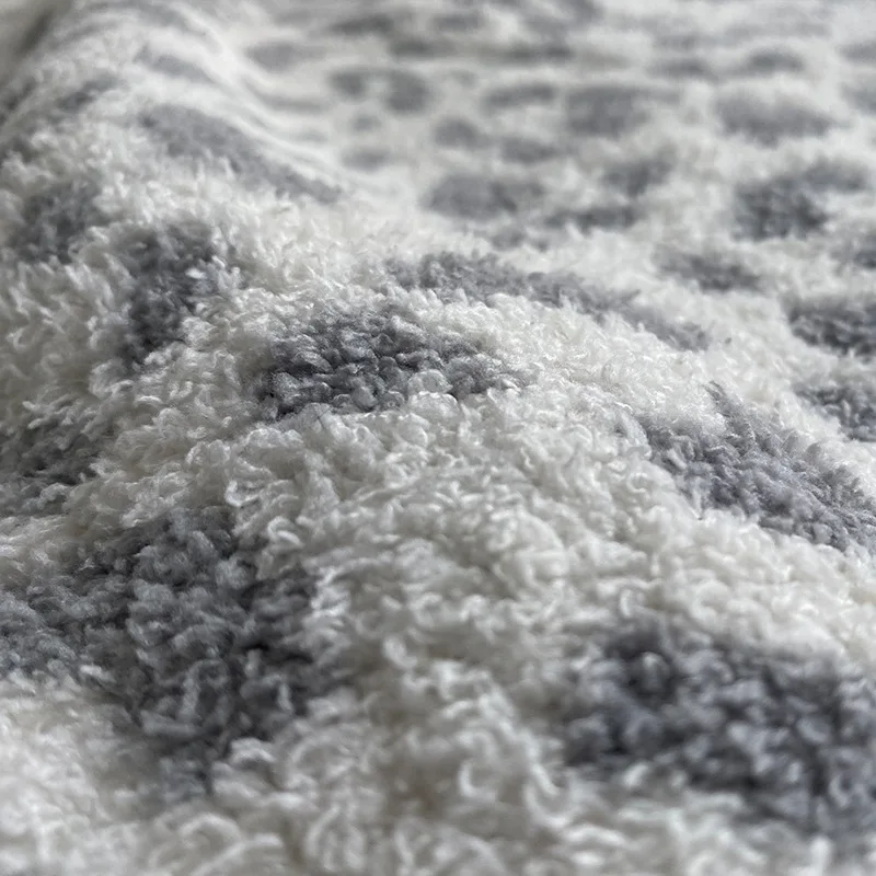 knitted blanket leopard print jacquard sofa cover warm bedspread nap nordic blankets for bed home decor throw blanket portable free global shipping