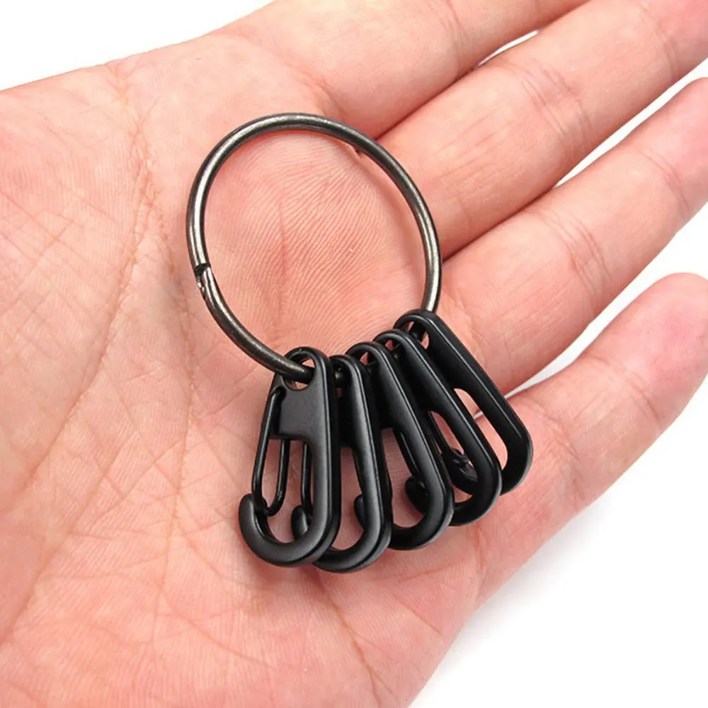 

Classic Simple Spring Hanging Buckle Quick Release Ring Set - hanging Key Chain Key Ring Alloy Hook Spring Snap Hook