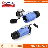 cnlinko lp20 2pin m20 aviation ip67 waterproof electric industrial power connector plug socket joint for monitoring equipment