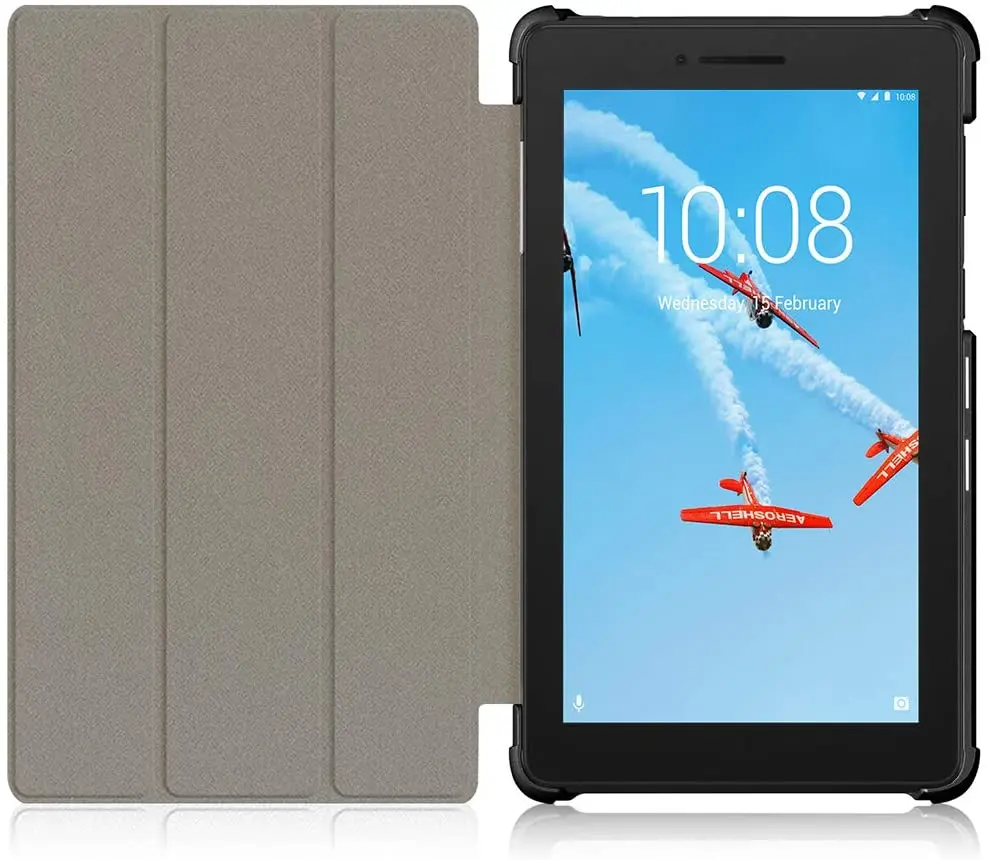 Чехол EasyAcc для Lenovo Tab E7 Ультратонкий чехол с функцией подставки тонкий кожаный