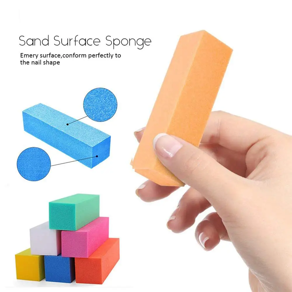 12 шт./компл. Пилочки для ногтей и Полировщики черный 100/180 Грит Шлифовальная Пилка