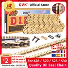 CVK высокое качество мотоцикл уплотнительное кольцо сальник цепи наборы для 428 DID цепь 136 Link 520 525 530 цепи 120 звенья с Facotry продажа