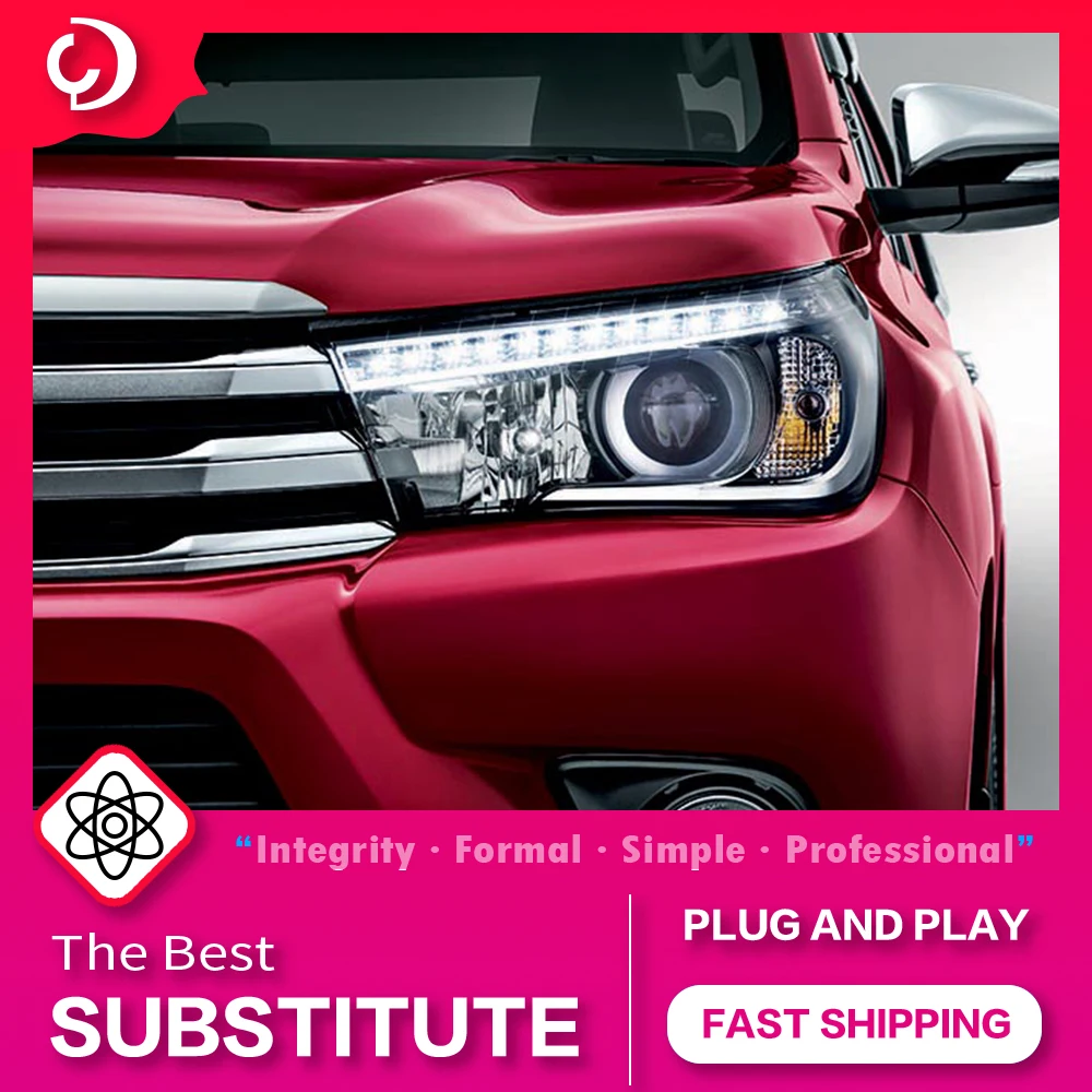 

AKD автостайлинг фары для Toyota REVO Hilux светодиодные фары DRL Передняя лампа светодиодный проектор автомобильные аксессуары