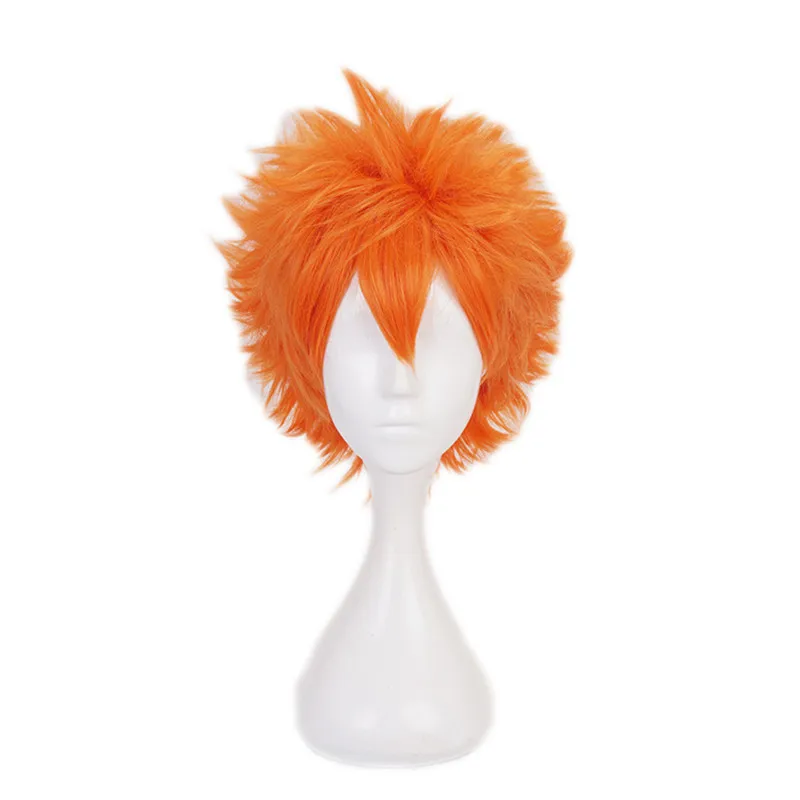

Haikyuu!! Karasuno Syouyou Hinata Shoyo Orange Wig Cosplay Costume Heat Resistant Synthetic Hair Haikiyu Men Women Short Wigs