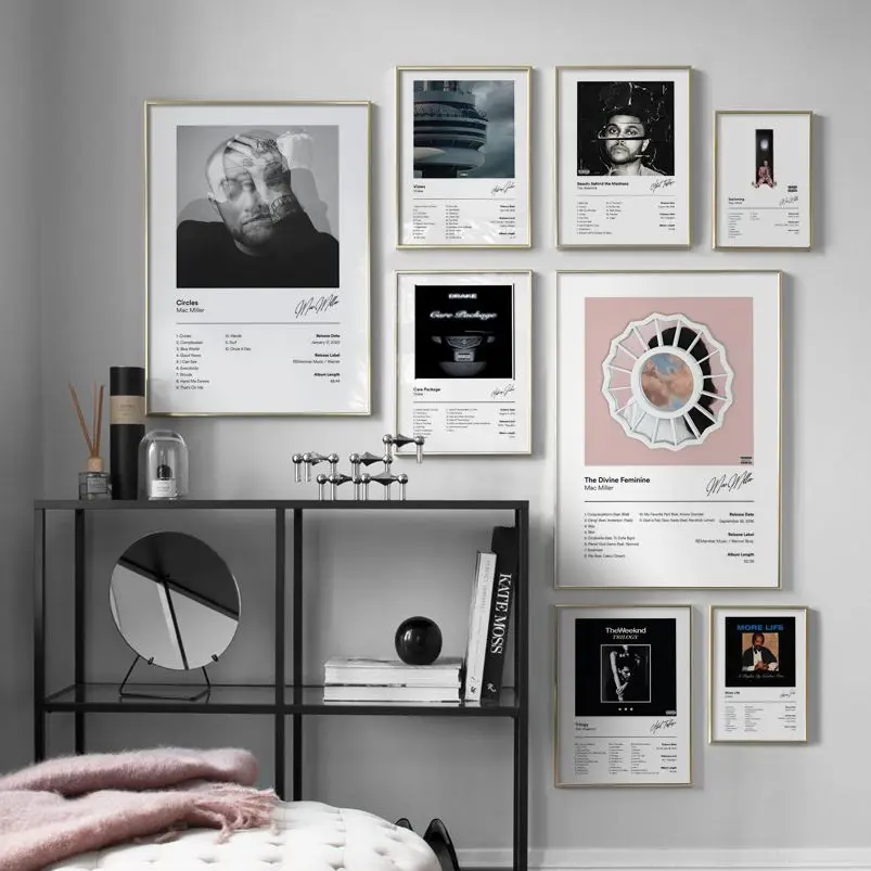 

Singer The album Cover Circles Trilogy Views Wall Art Print Canvas Painting Nordic Poster Decoration Pictures For Living Room