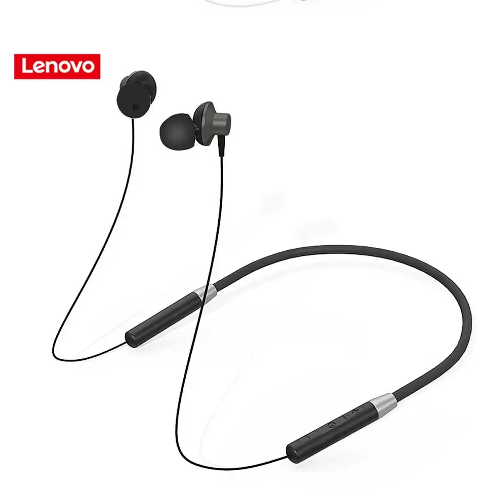 Lenovo беспроводные Bluetooth наушники, магнитные спортивные наушники для бега IPX5, водонепроницаемые спортивные наушники с шумоподавлением