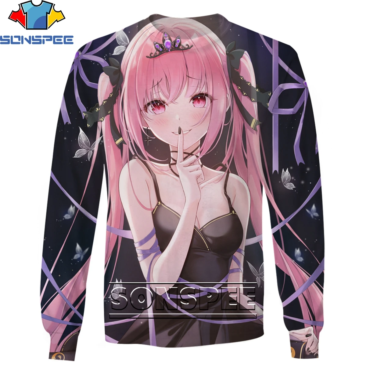 

SONSPEE Fashion Anime Sexy Busty Girls 3D Printing Men Women's Sweatshirt Spring Autumn Original Personality Oversized Top