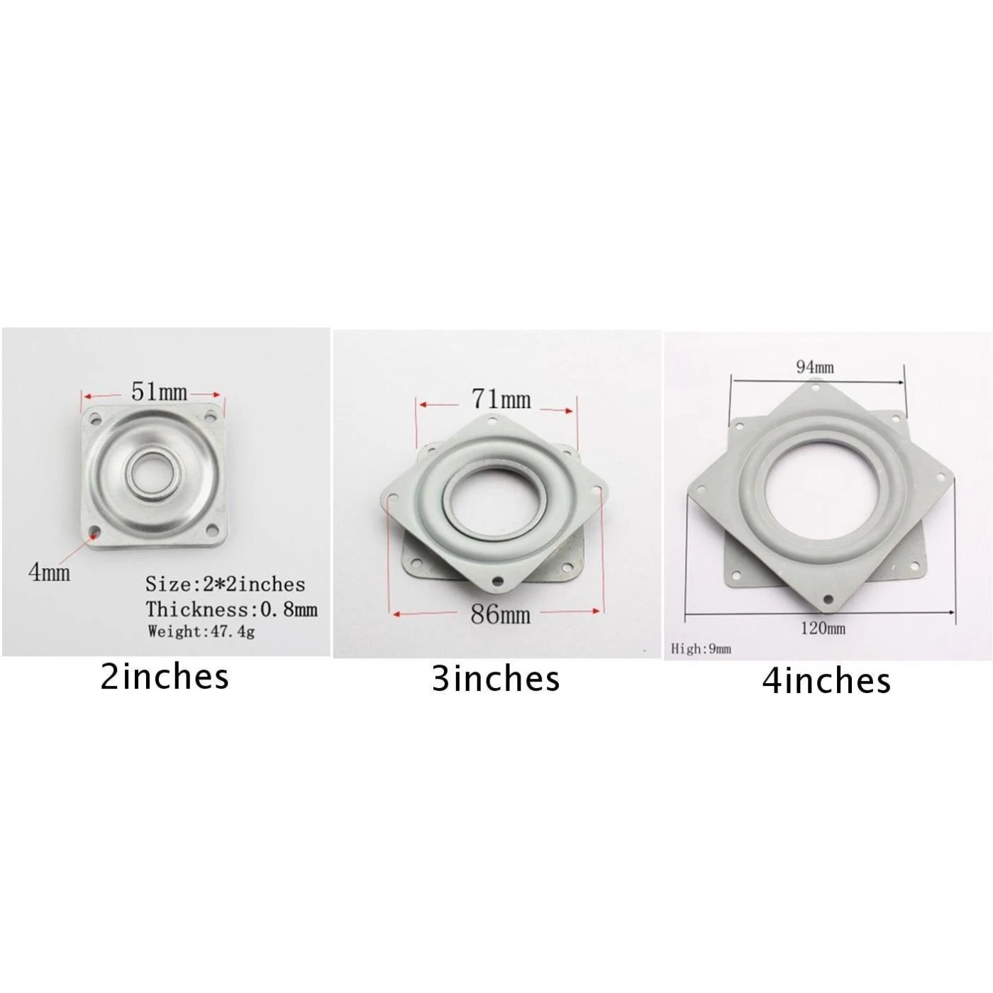 Вращающийся Поворотный поднос с подшипником поворотный стол круглая гладкая