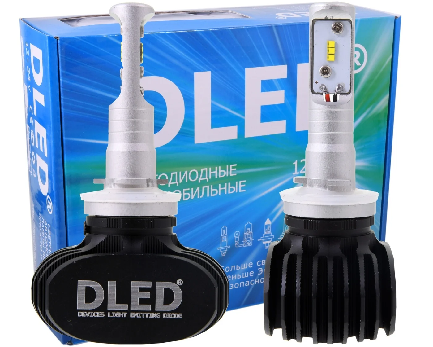 Автомобильная светодиодная лампа H27 DLED S1-CSP (Комплект 2 лампы)