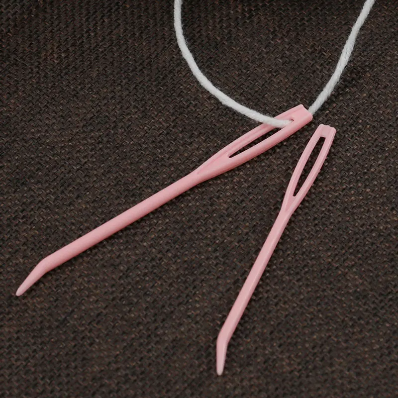 2 шт./лот изогнутые иглы для шитья набор вязальных спиц с большими глазами пряжи
