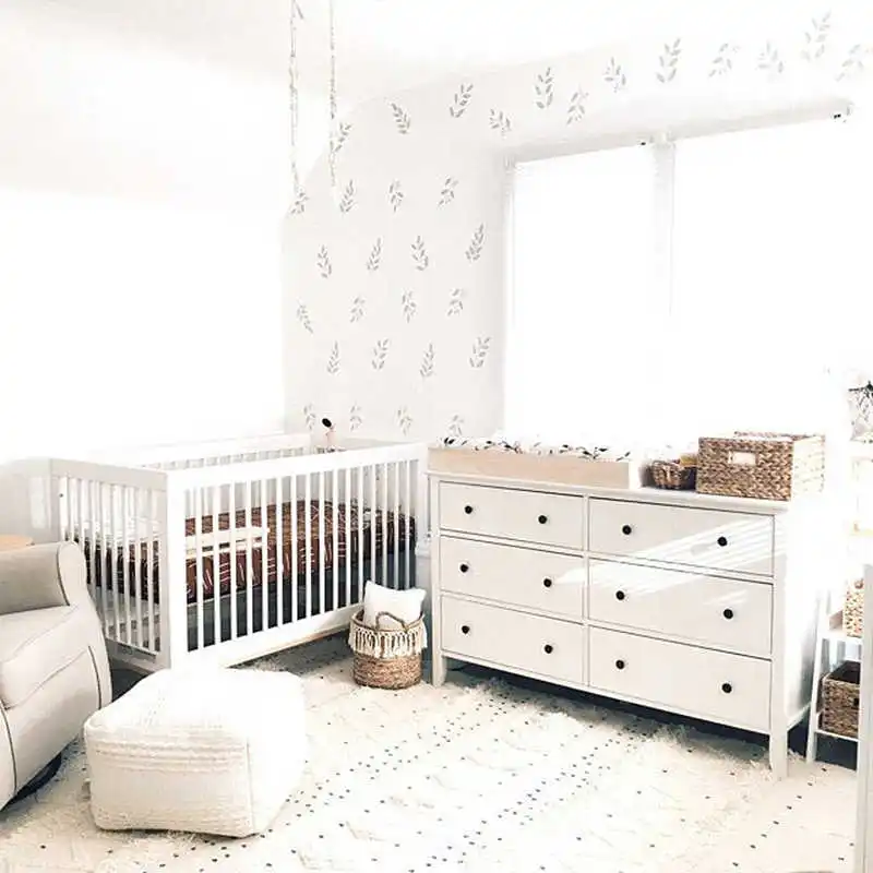 

Hand Wild Flowers Twigs Leaves Wall Sticker Girl Room Room Sweet Decal Bedroom