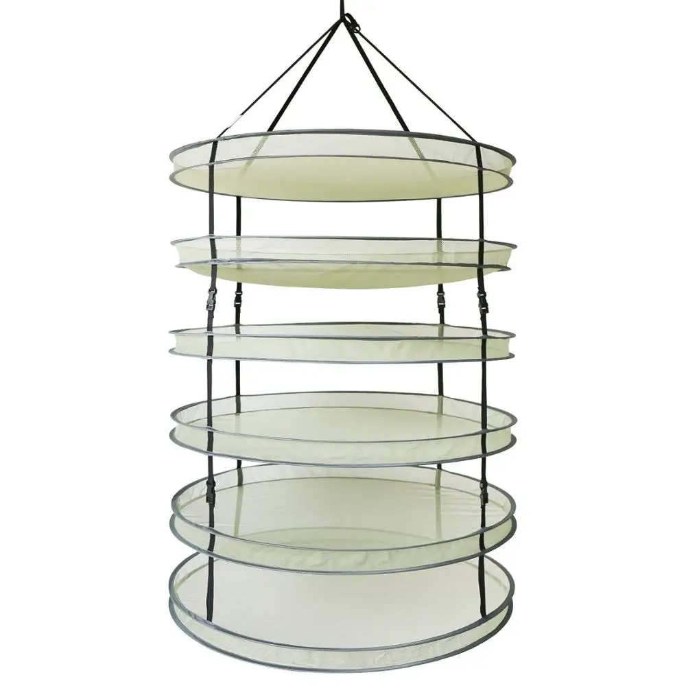 2 фута/24 дюйма 4/ 6/ 8 слой зажим на подвесных травяных бутонах Сухая Сетка Съемная