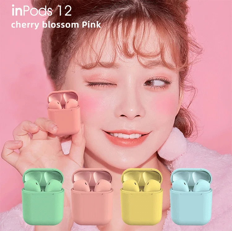 Беспроводные наушники с микрофоном Inpods12 над i7 i9 i11 i12 Bluetooth беспроводные