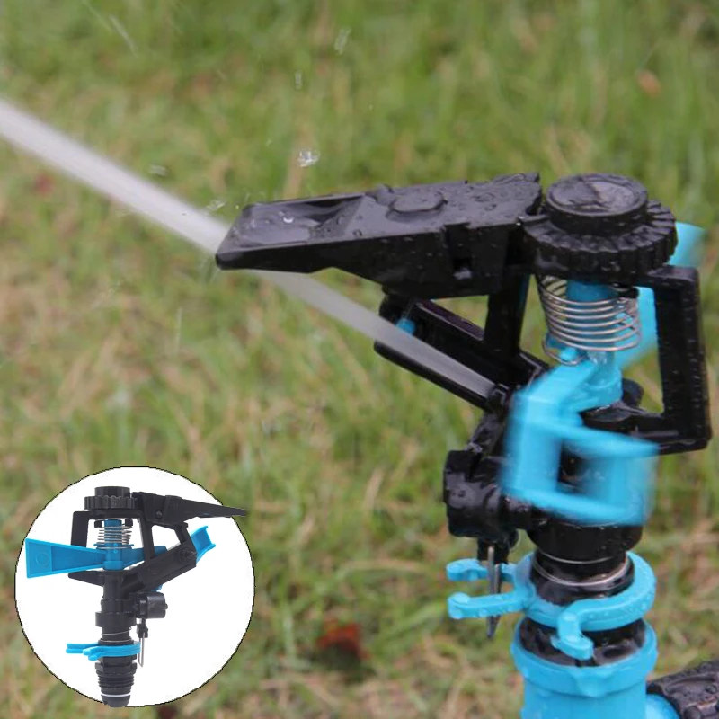 

Automatic Garden Metal Sprinkler 360 Degree Adjustable Rotating Water Nozzle Impulse Sprayer For Watering Irrigation System