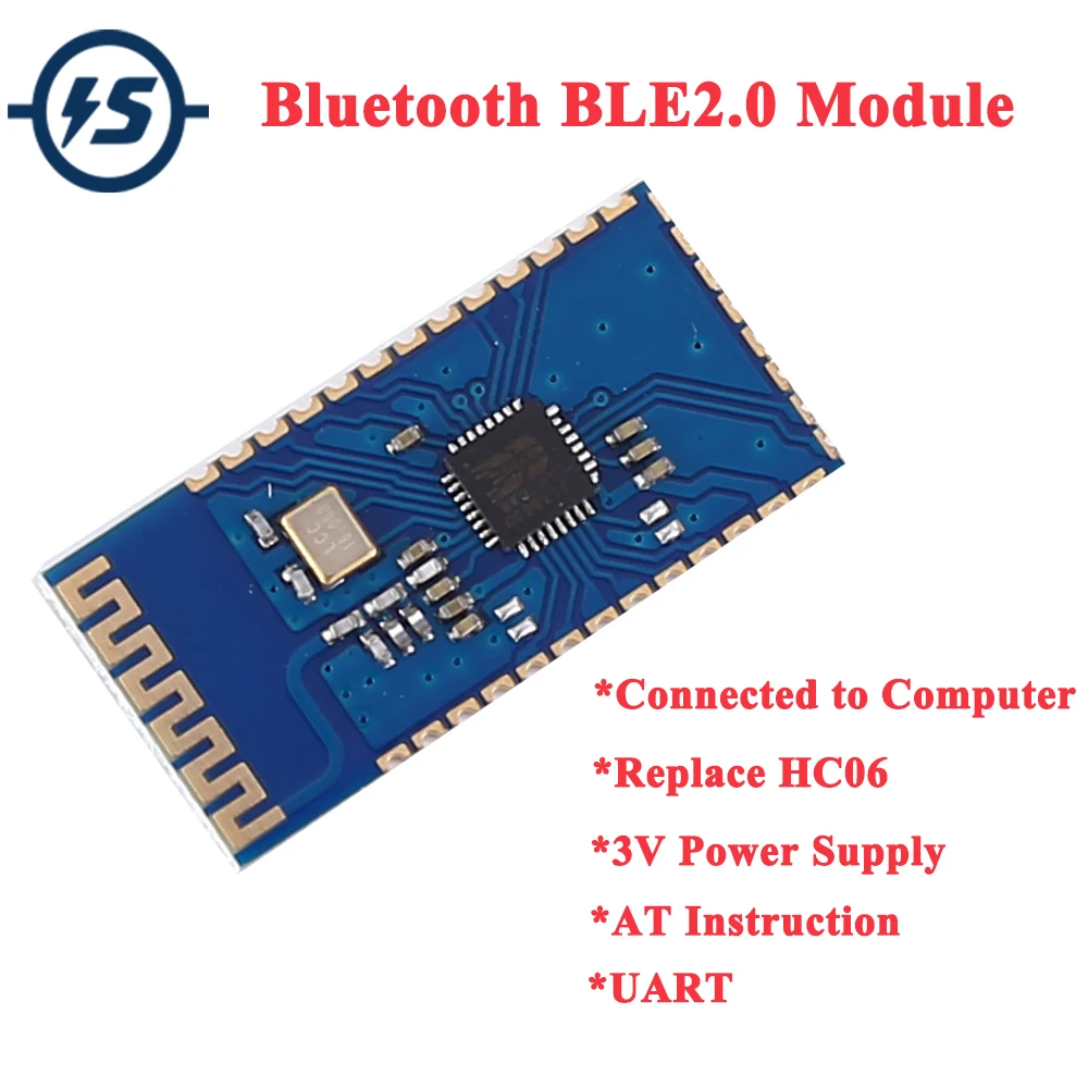 Модуль беспроводного Bluetooth радиочастотного приемопередатчика BLE2.0 UART 4 дБм 2 ГГц