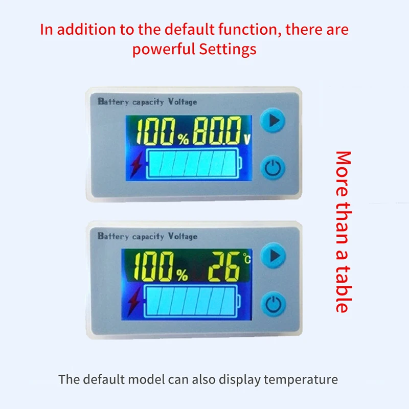 Универсальный вольтметр емкости аккумулятора Тестер Цифровой монитор