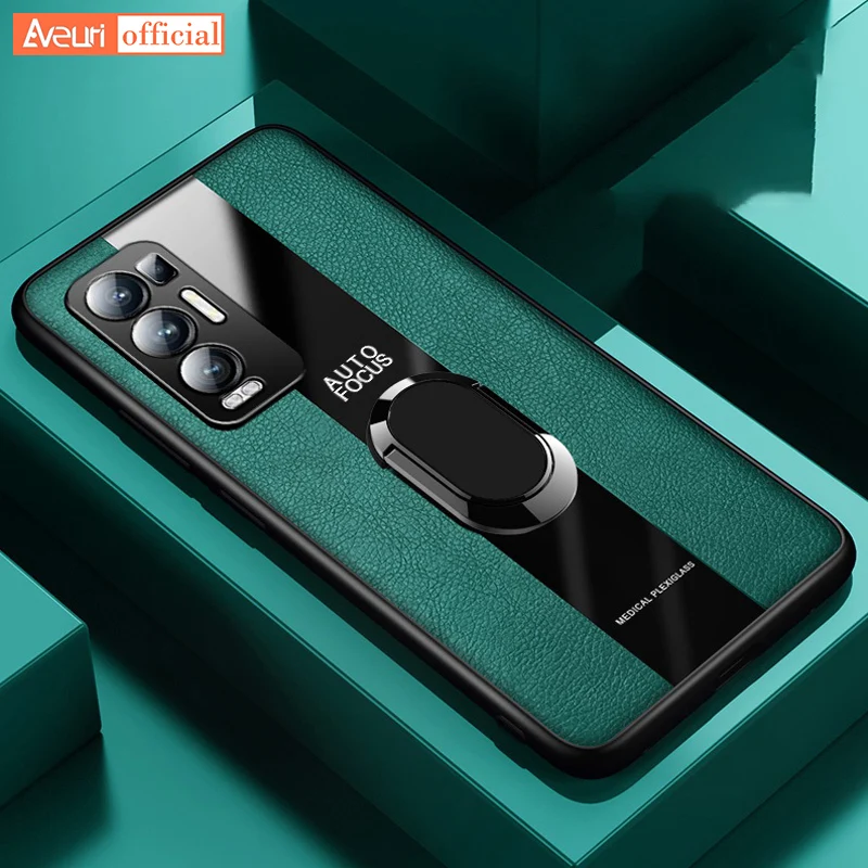 Роскошный кожаный чехол для OPPO A52 A72 A92 A15 K9, чехол для телефона OPPO Reno 4 5 Lite 6 Pro Plus 4Z 5Z A53 A53S A93 A94, чехол с кольцом