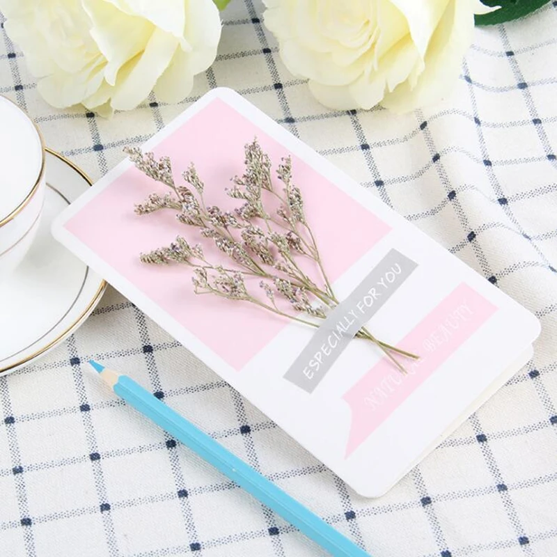 2 шт сушеные цветы с днем рождения поздравительная открытка индивидуальность