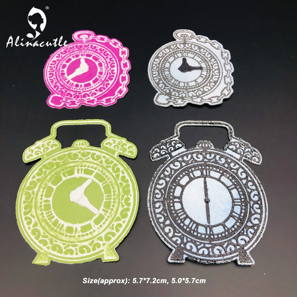 Металлические штампы 2 шт. часы время Скрапбукинг Бумажные изделия ручной работы