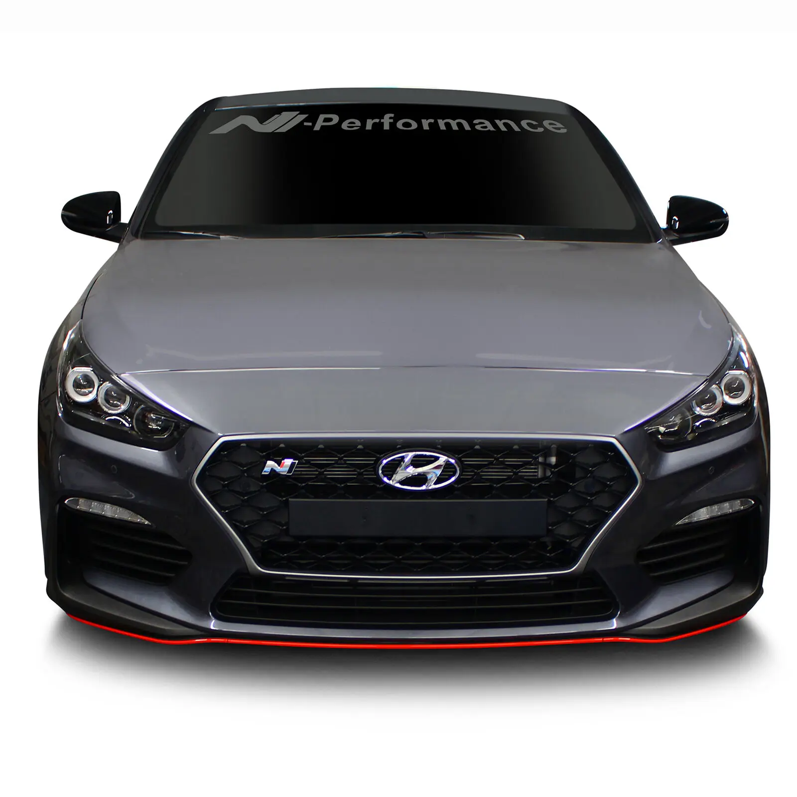 Наклейка на лобовое стекло N Performance полностью серая фольга аксессуар KX067 |