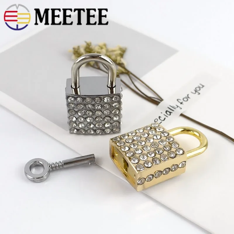 Meetee 2/5/10 шт. 23*36 мм металлические стразы квадратная застежка пряжка сделай сам