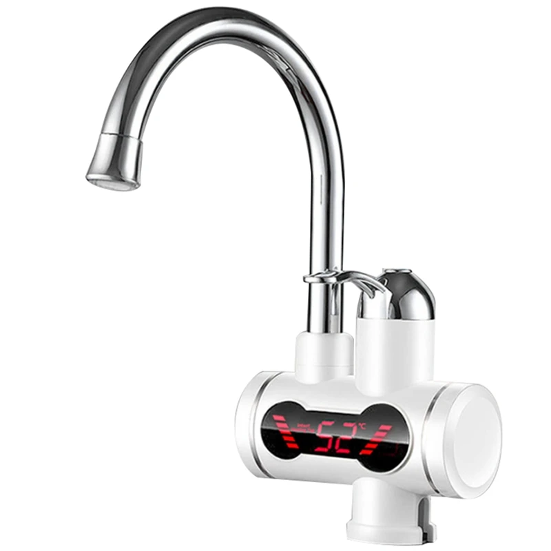 

Kitchen Washroom Water Heater Instantaneous Electric Water Heater Instant Hot Water Faucet Heater EU Plug