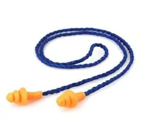 

10pcs/Lot 3M Anti 25dB Noise Soft Washable Noise Defense Hearing Protection Earplugs Silicone Corded Reusable Ear Plugs