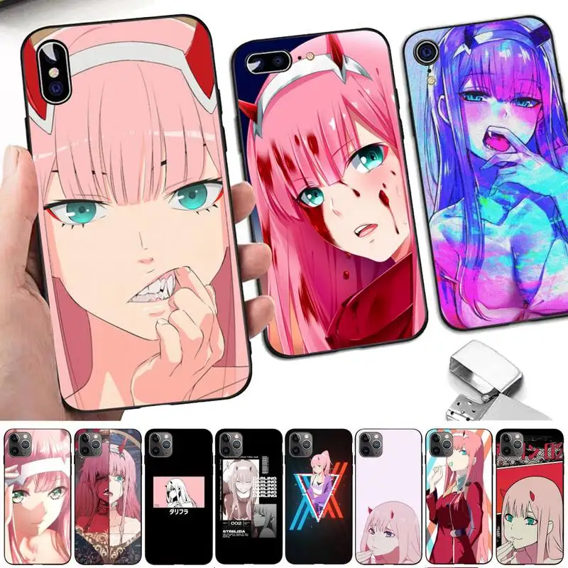 

Zero Two Darling in the FranXX Anime Phone Case for iphone 13 11 12 13 mini pro XS MAX 8 7 6 6S Plus X 5S SE 2020 XR case