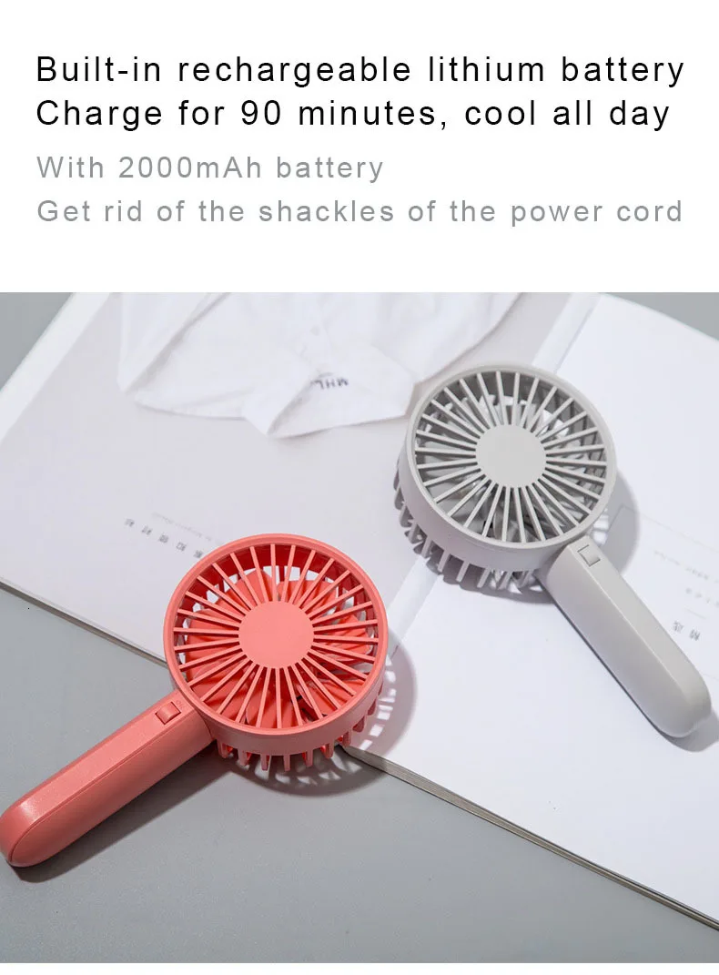 Usb Mini Fold Electric Portable Fans Containing Small Fans Originalities Small Electrical Ventilator Desktop