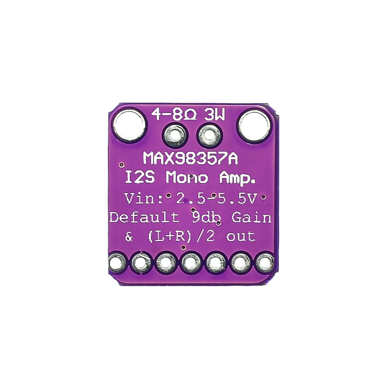 

Max98357 I2S 3W Class D Amplifier Breakout Interface Dac Decoder Module Filterless Audio Board For Raspberry Pi Esp32