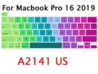 Чехол для клавиатуры Rainbow US, Силиконовая Водонепроницаемая пленка для клавиатуры Macbook Pro 16 дюймов 2019 A2141, Защитная пленка для клавиатуры Pro 16 A2141