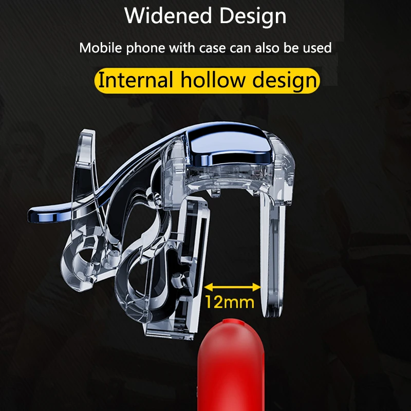 Прозрачный мини геймпад триггеры контроллер PUBG мобильный l1 r1 джойстик для