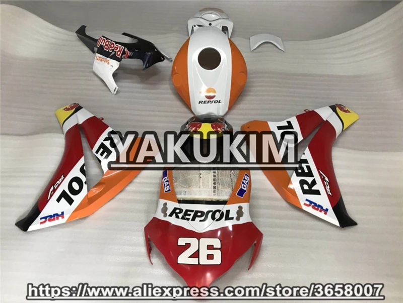 АБС-пластик инжекторный для Honda CBR1000RR 2008 2009 2010 2011 мотоциклетный чехол CBR 1000RR 2008 2009 2010 2011 по индивидуальному заказу