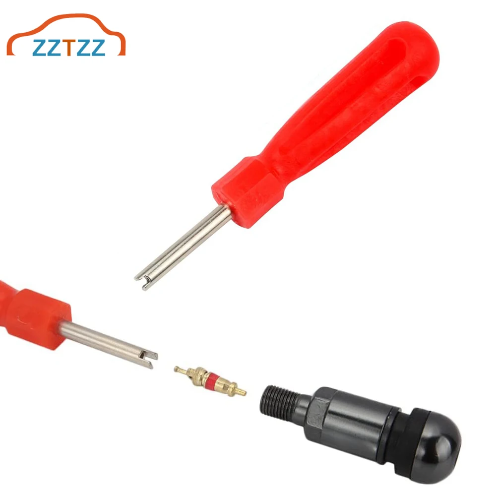 4 шт. автомобилей велосипедов Прорезная ручка шин шток клапана стержень отвертка