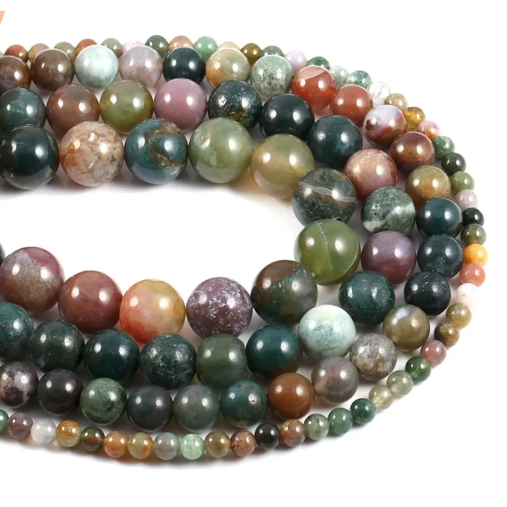 

2020 Новые Дамские DIY бусины для изысканного подарка Прекрасный индийский шарик из агата размер 4 мм/6 мм/8 мм/10 мм DIY ювелирные изделия