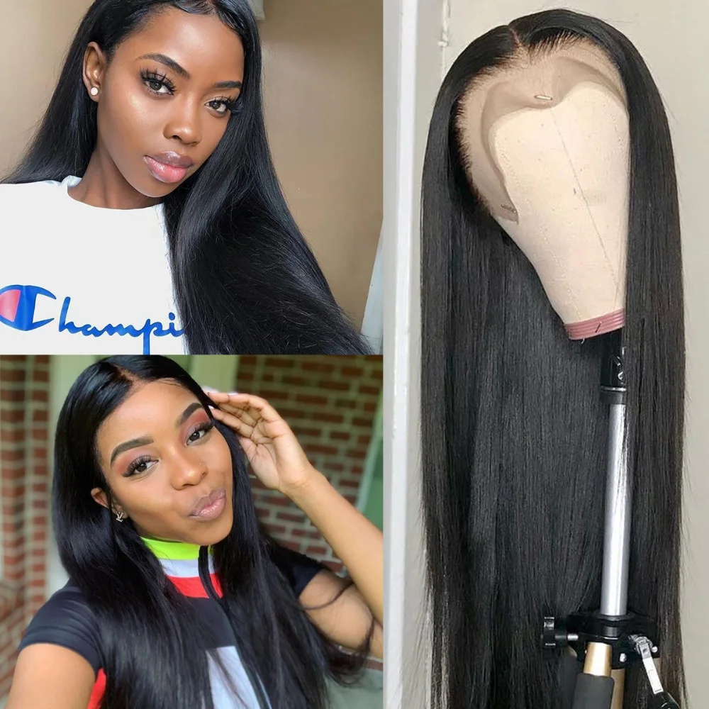 TTHAIR прямые Синтетические волосы на кружеве парик волосы Remy бразильские 13x4 Синтетические волосы на кружеве парик 150 плотность предварительно вырезанные бесклеевой Синтетические волосы на кружеве парики из натуральных волос