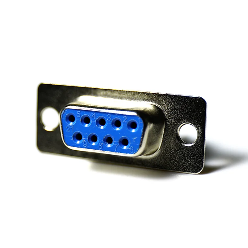 10 шт. RS232 DB9 разъем последовательный VGA 9 Pin Женский 2 ряда припоя Тип штепсельная